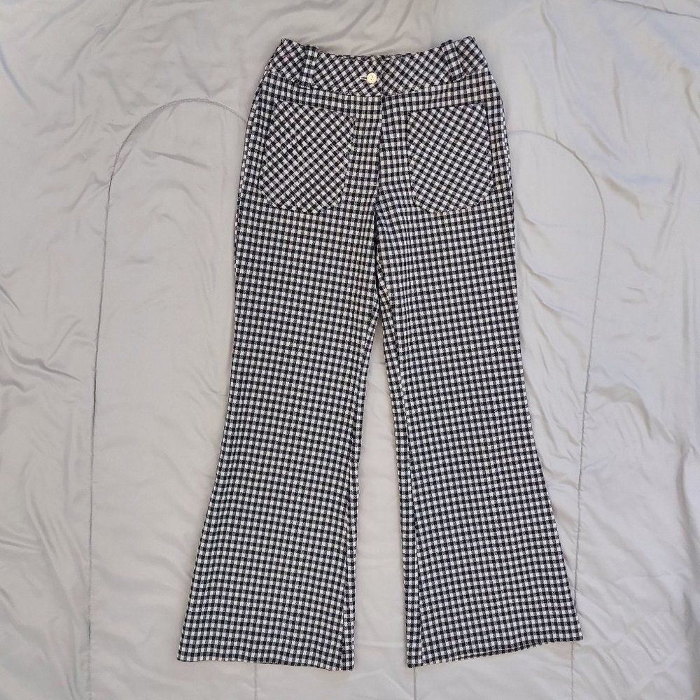Vintage 1960s Fem-E- Nits Checkered Bell Bottoms Childs Vintage 6